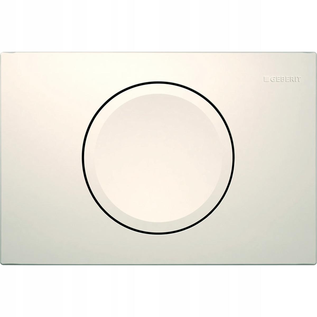 Przycisk uruchamiający GEBERIT Delta15 okrągły przedni biały alpin