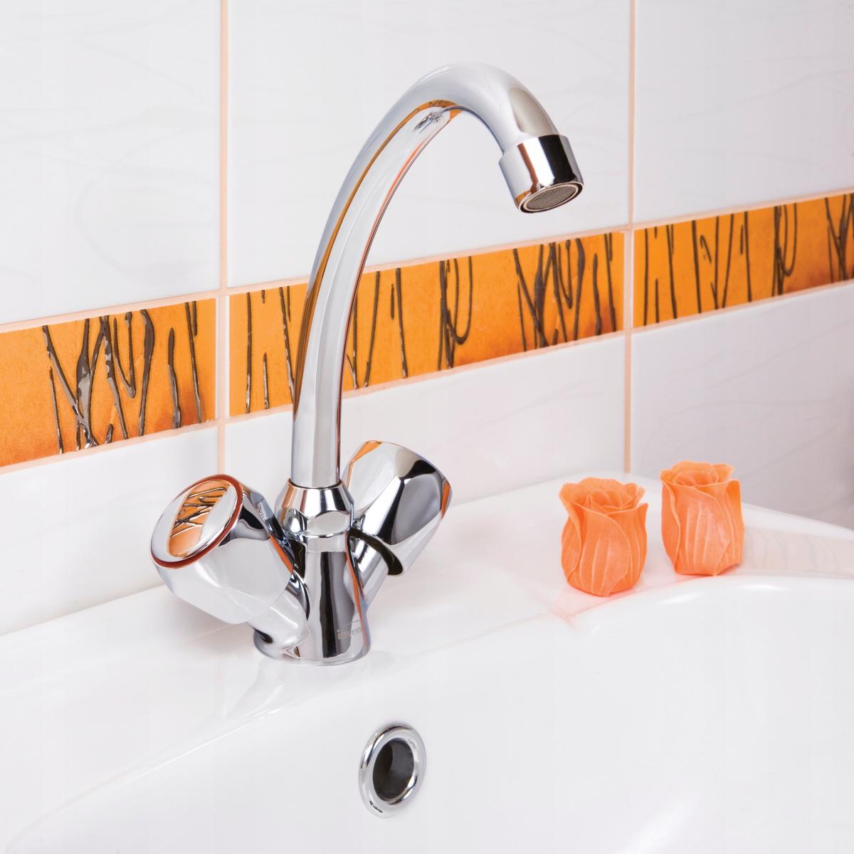 Bateria umywalkowo - zlewozmywakowa INVENA MODENA z wylewką typu ST 48h