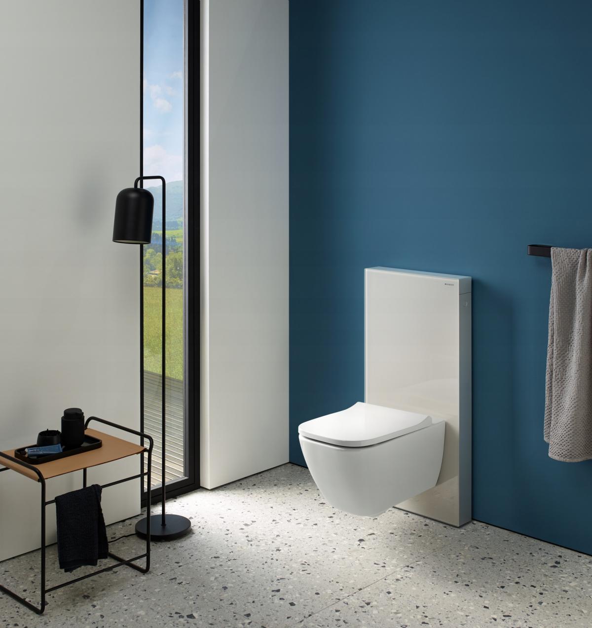 Miska wisząca WC Smyle Square lejowa, B35 cm, H33 cm, T54 cm, ukryte mocowa
