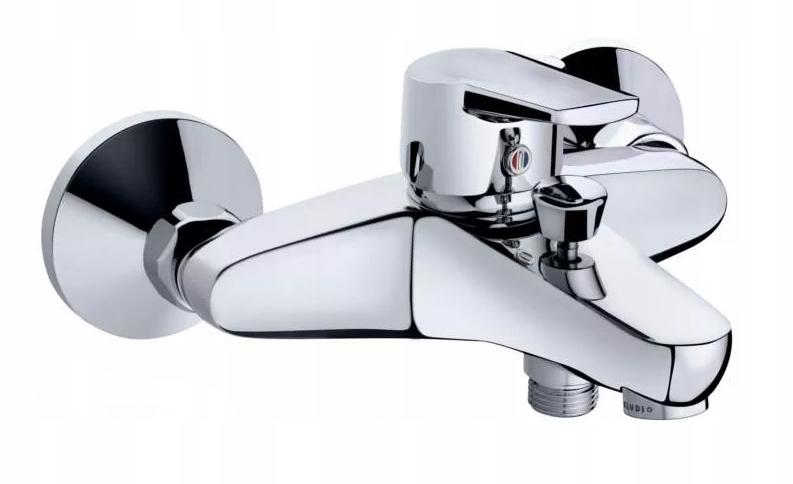 Bateria wannowo-natryskowa ścienna ORAS SAGA2017 1-uchwyt. 2-otworowa chrom