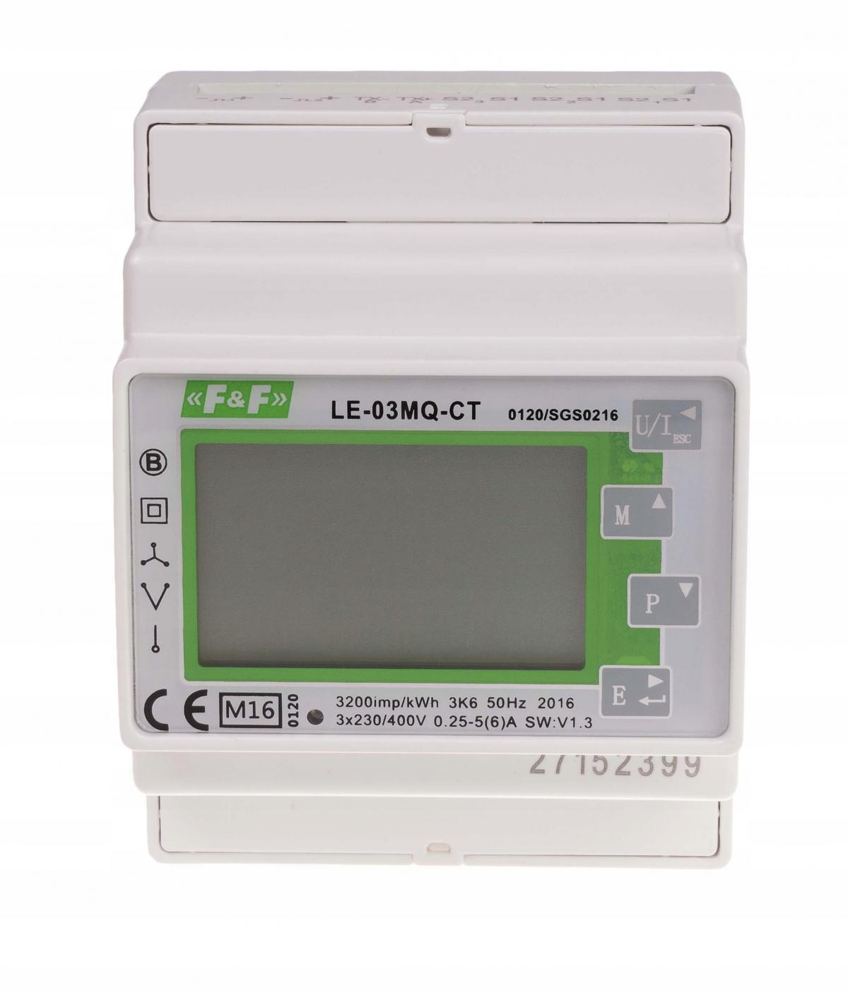 Trójfazowy dwukierunkowy licznik pośredni,półpośredni, Modbus RTU,100(5)A.
