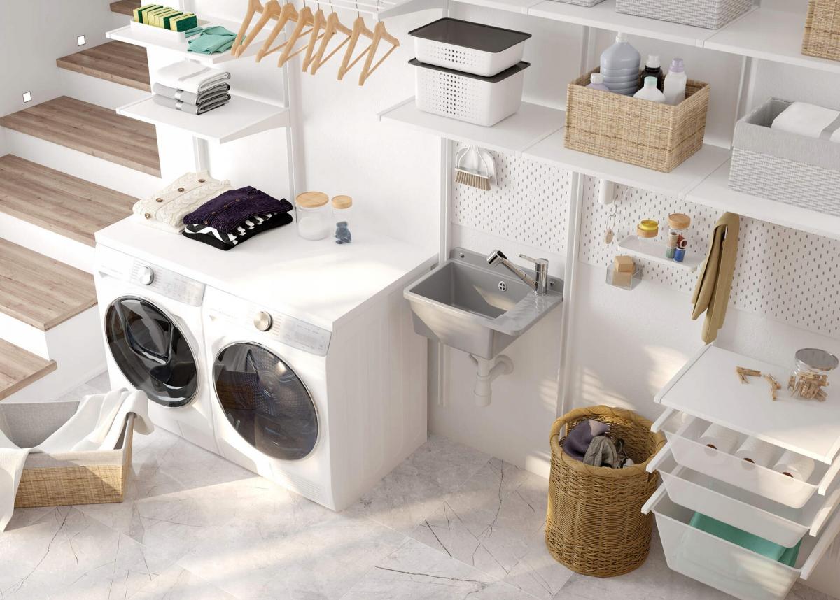 DEANTE Bateria kuchenna Narcyz z wyciąganą wylewką, chrom