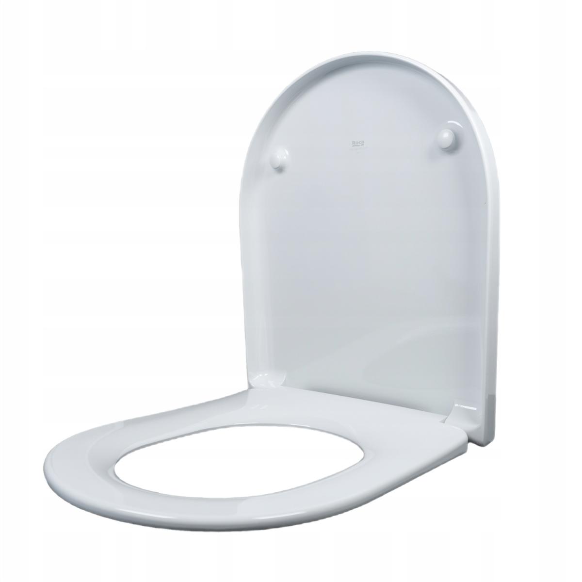Deska WC GAP ROUND Wolnoopadająca Supralit Biały ROCA[5]