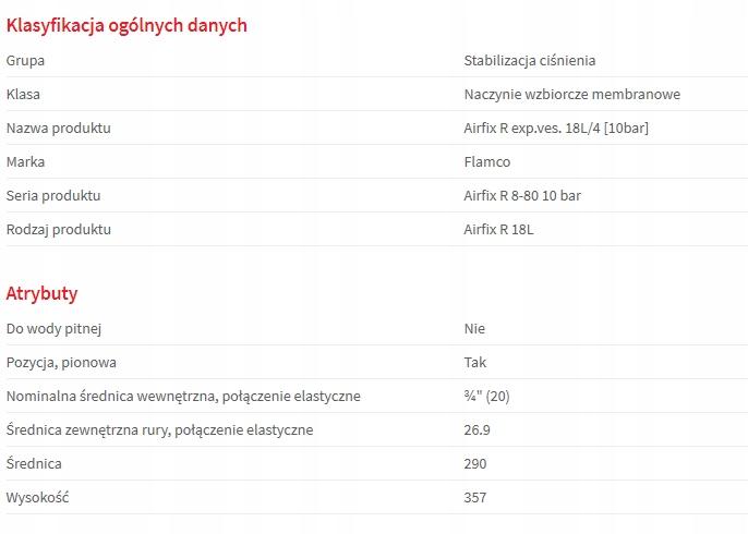 FLAMCO MEIBES FLOFIX 18/4,0, 10 bar, naczynie wzbiorcze do c.w.u.