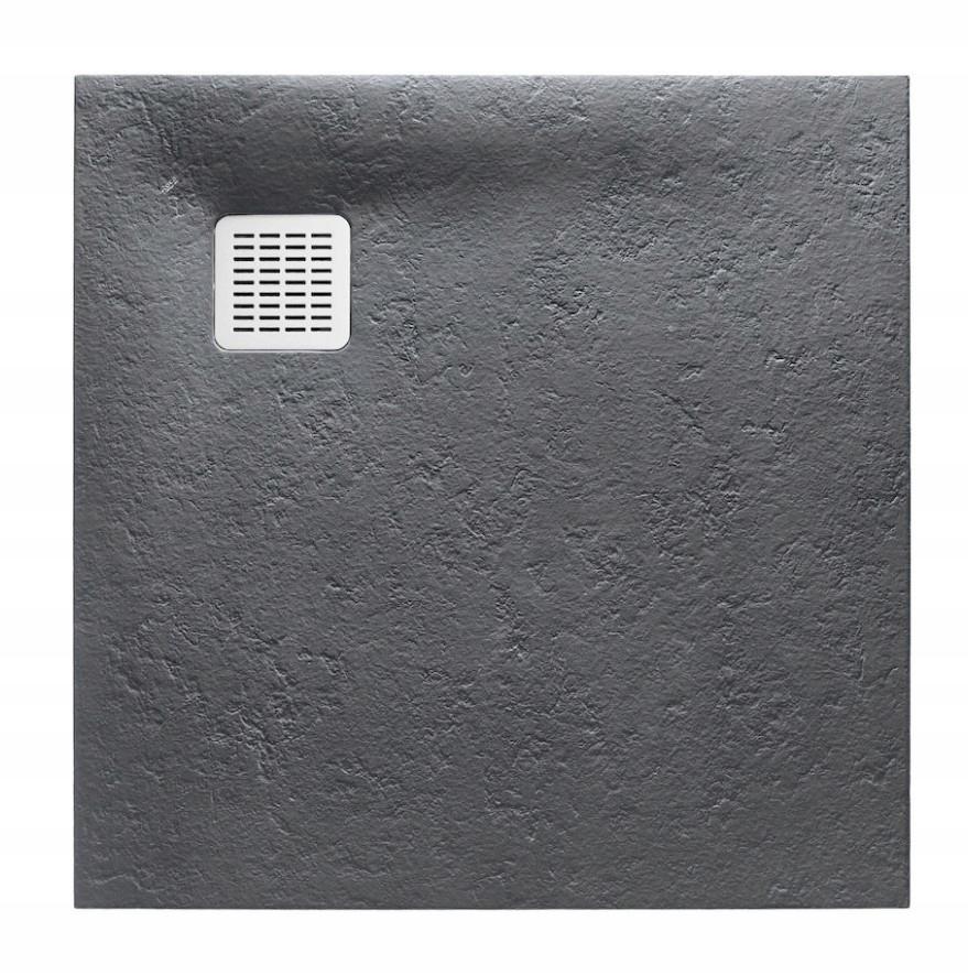 Brodzik prysznicowy kompozyt STONEX kwadrat 90x90x2.8cm TERRAN syfon osłona