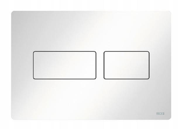 Przycisk spłukujący TECE solid podwójny do WC biały połysk 220x150x6 mm