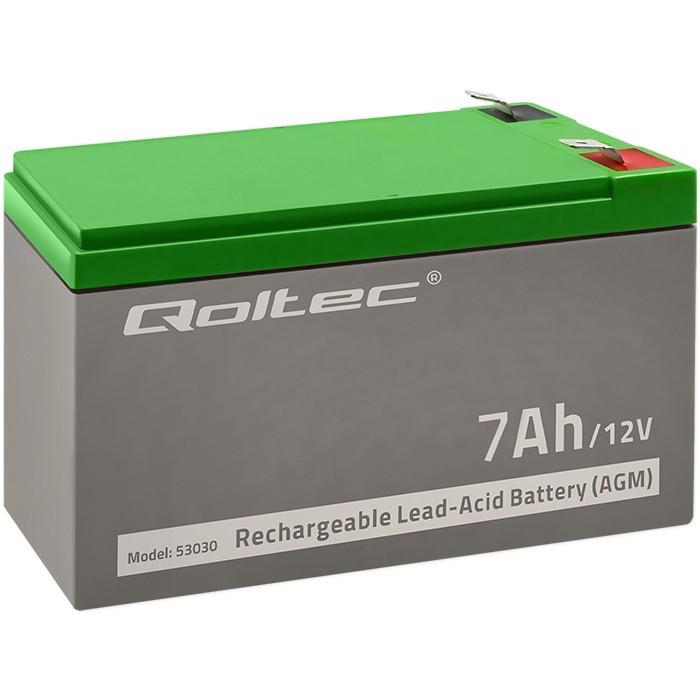 QOLTEC Akumulator AGM 12V 7Ah max. 105A