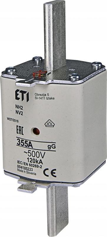 ETI Wkładka topikowa przemysłowa zwłoczna KOMBI NH2 gG 100A/500V