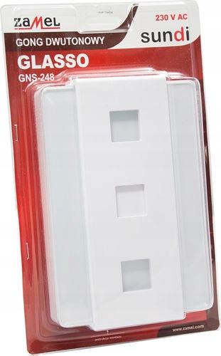 ZAMEL Gong dwutonowy GLASSO GNS-248 230V
