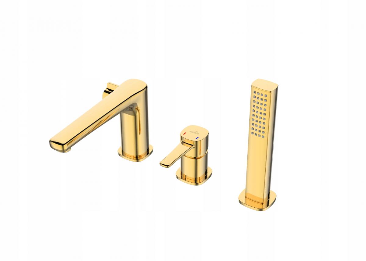 INVENA BATERIA WANNOWA 3 OTWOROWA GLAMOUR INVENA TREND ZŁOTA