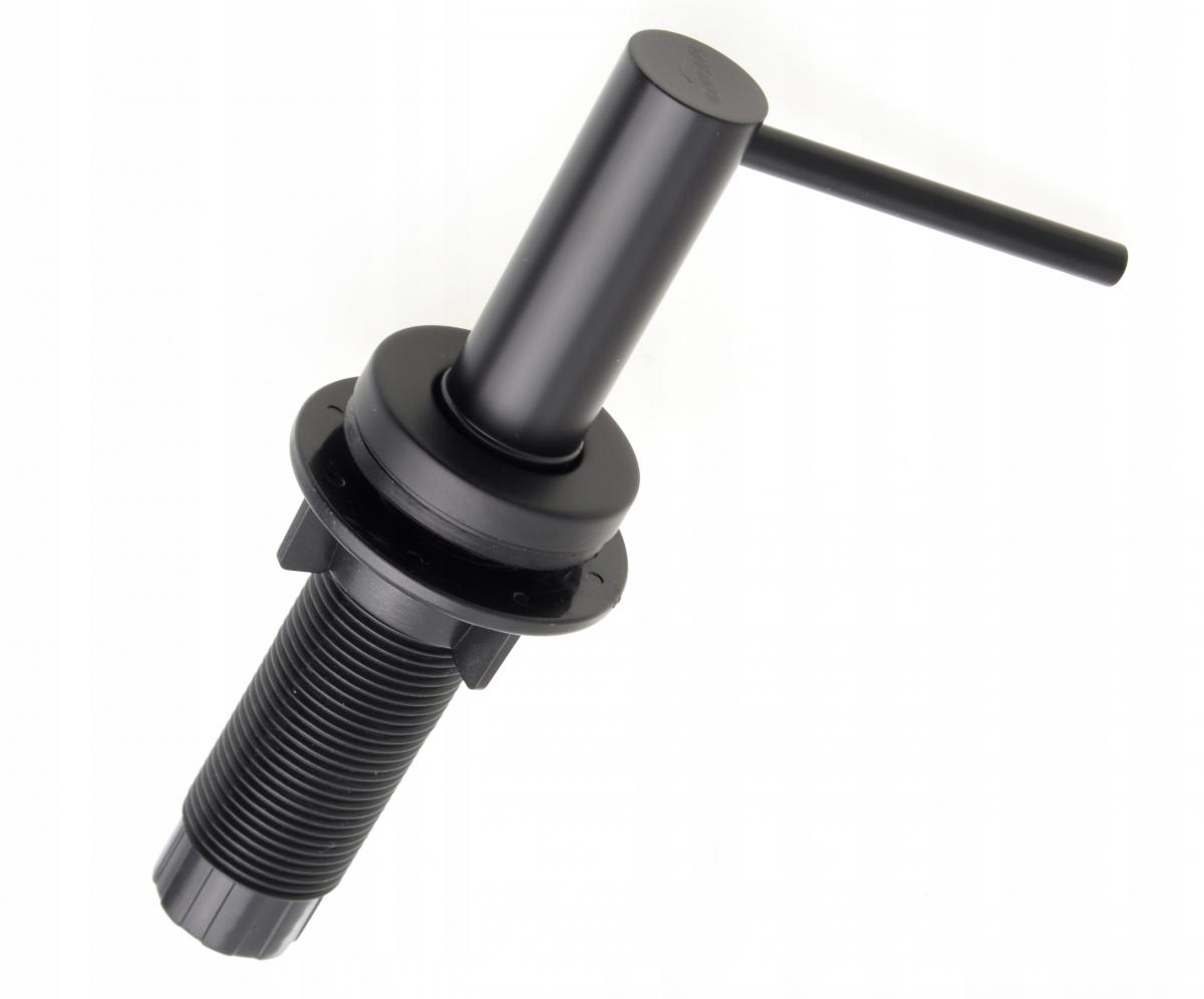 INVENA DOZOWNIK ISSA NA PŁYN DO MYCIA NACZYŃ LUB MYDŁO, KOLOR CZARNY