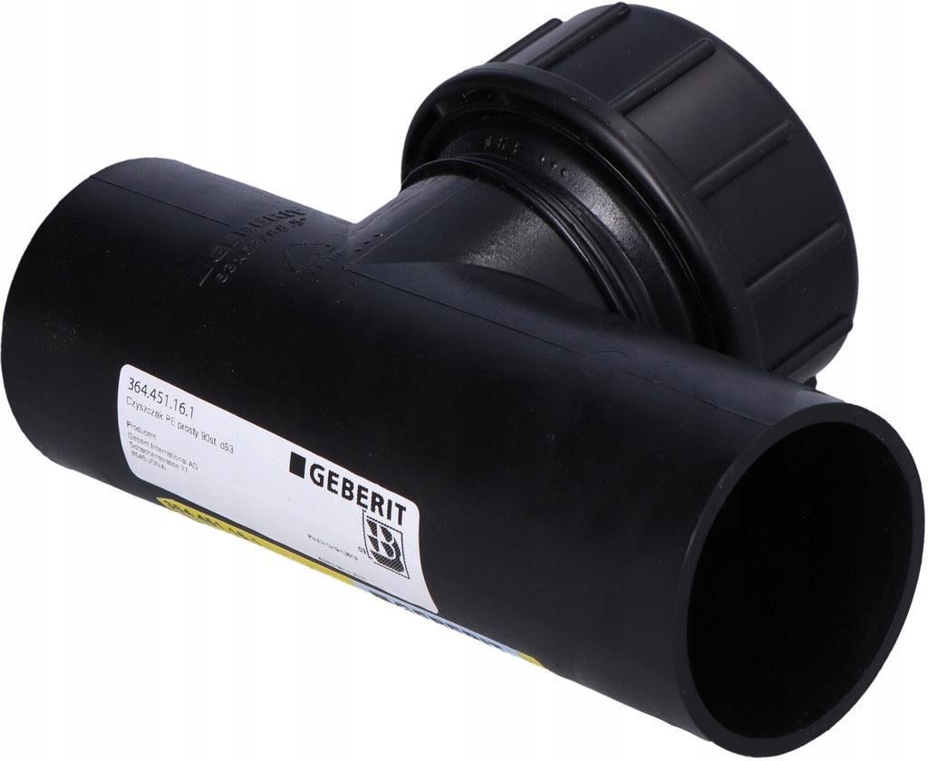 GEBERIT Czyszczak PE prosty 90st. d110