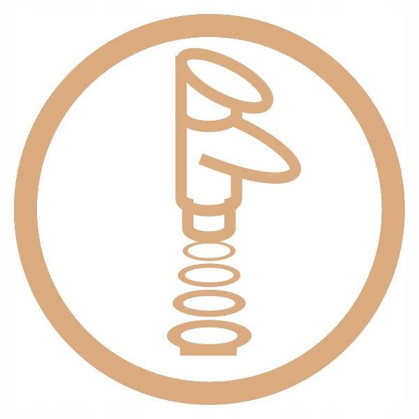 INVENA BATERIA ZLEWOZMYWAKOWA MOONLIGHT INVENA TREND CZARNA / ROSE GOLD