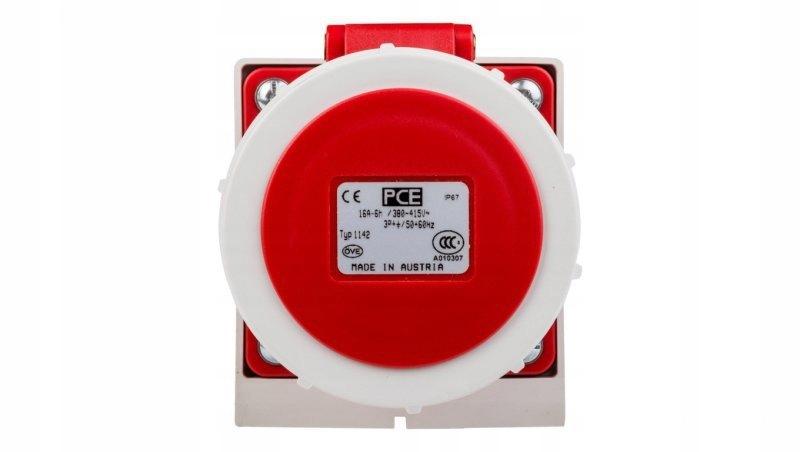 PCE Gniazdo stałe 16A 400V 3P+Z bez dławika IP67