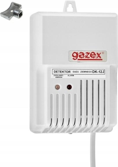 Domowy detektor gazu ziemnego DK-12.Z metan, alarm 15% DGW, wyj.do syreny z