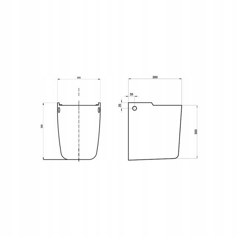 Geberit STYLE Półpostument umywalkowy