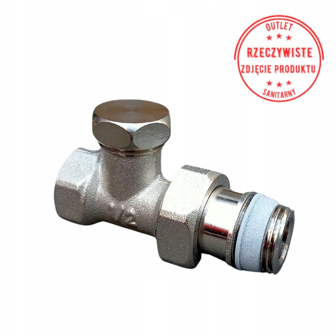 Combi 2, zawór powrotny, DN15 - 1/2, prosty, niklowany
