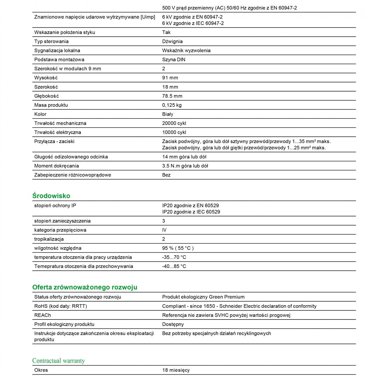SCHNEIDER ELECTRIC Wyłącznik nadprądowy iC60N-C63-1 C 63A 1-biegunowy