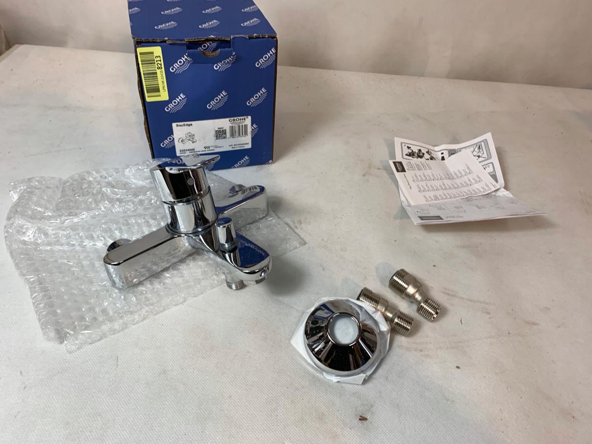 Bateria wannowa ścienna GROHE BauLoop 1-uchwytowa 2-otworowa chrom