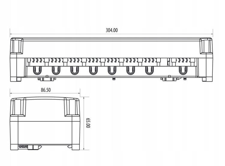 SALUS Salus przewodowa listwa sterująca KL06-M, 6 stref, 230 V