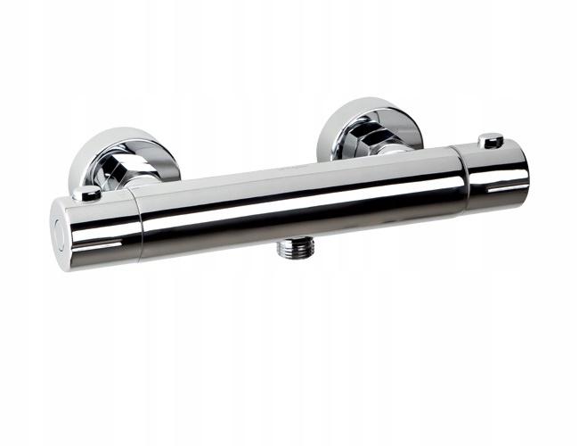 VALVEX Bateria prysznicowa Estill Round Plus dwuotworowa termostat chrom