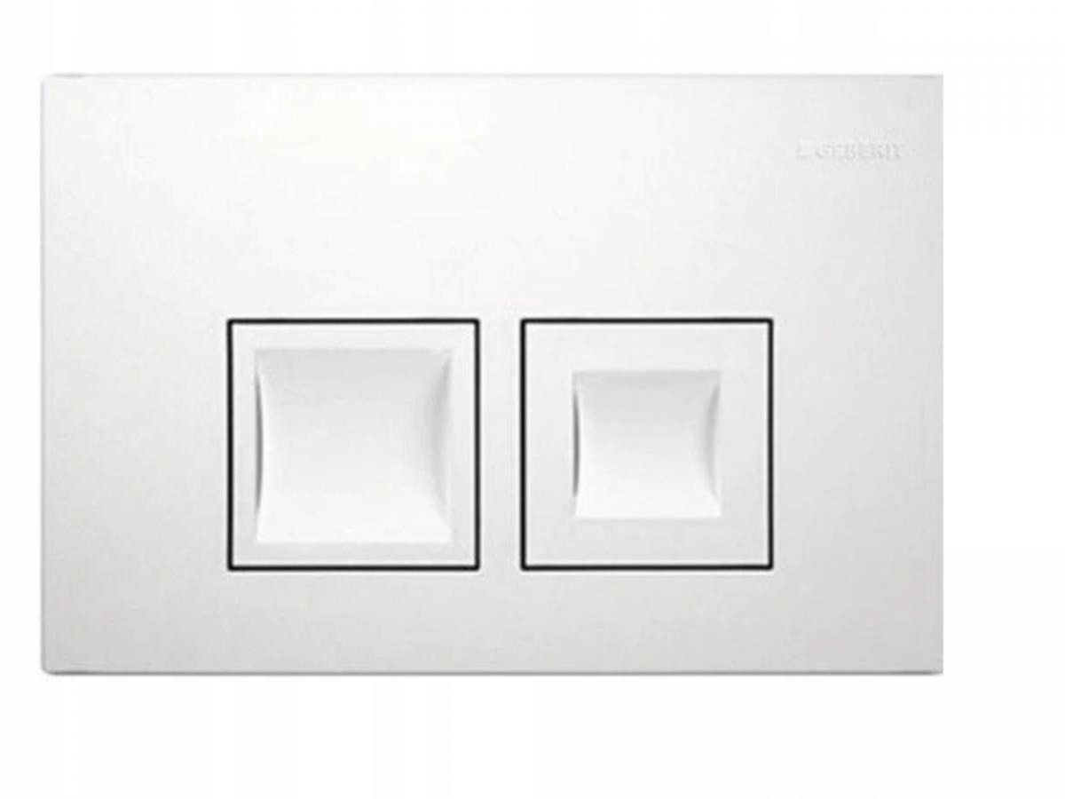 GEBERIT Przycisk spłukujący Delta35, przedni, biały-alpin