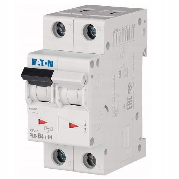 EATON Wyłącznik nadprądowy 6kA PL6-B4/1N