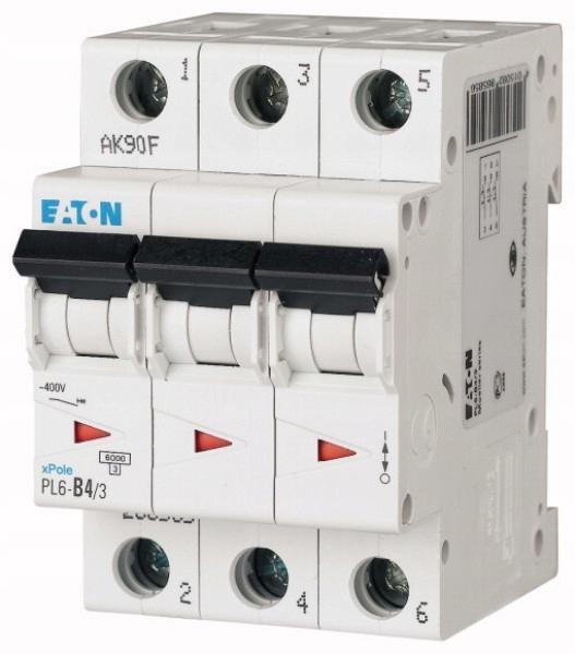 EATON Wyłącznik nadprądowy 6kA PL6-C4/3
