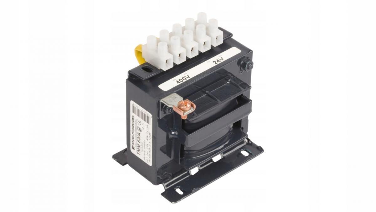 Transformator jednofazowy TMM 63VA 400/24V IP00 separacyjny lub bezpieczeńs