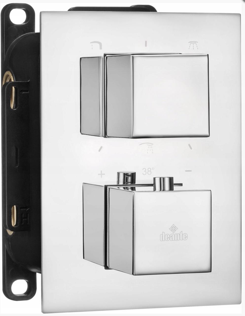 DEANTE Zestaw prysznicowy podtynkowy z BOXem termostatycznym, chrom