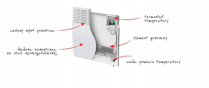 Grzejnik elektryczny Atlantic F-120 1000W 48h