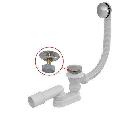 ALCADRAIN Syfon wannowy ALCA z korkiem clik-clak DN 70 H-120 chrom