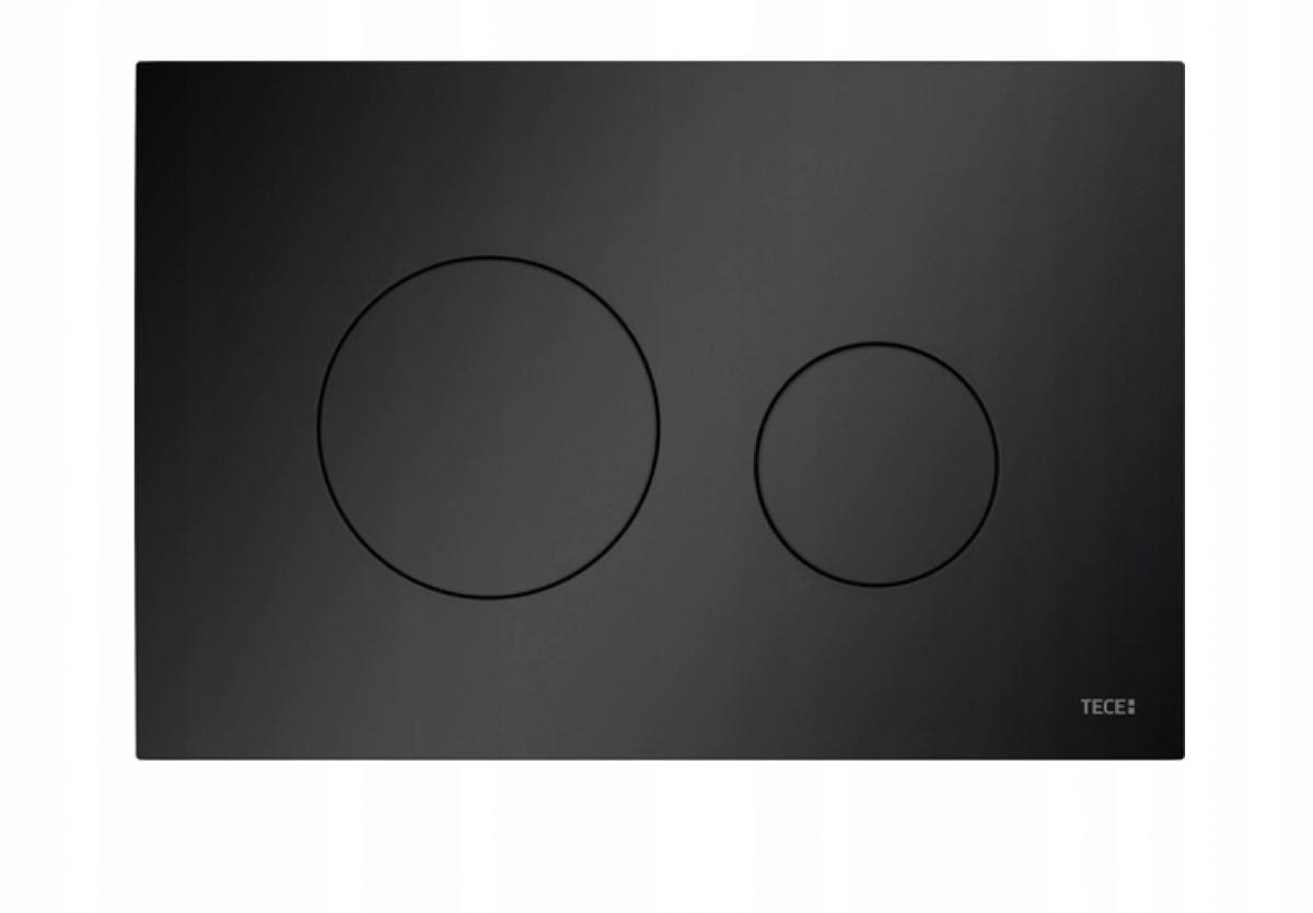 Przycisk spłukujący TECE loop podwójny do WC z tworz sztucz czarny mat