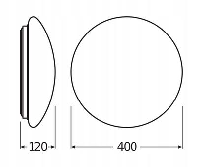 Ledvance Plafon LED SURFACE CIRCULAR 400 biały 48h