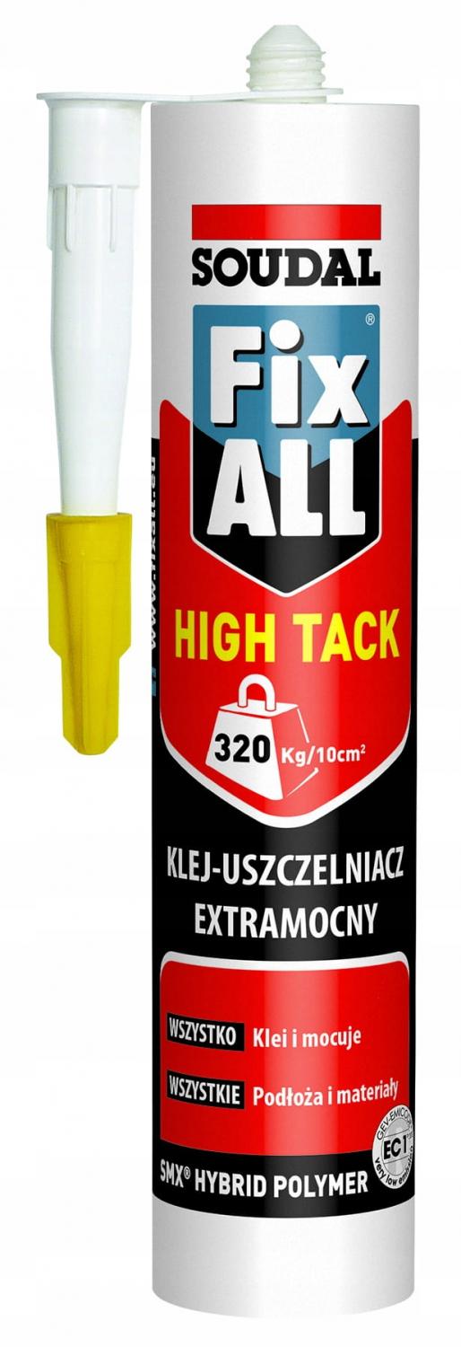 SOUDAL Fix all high tack 290ml biały klej-uszczelniacz hybrydowy