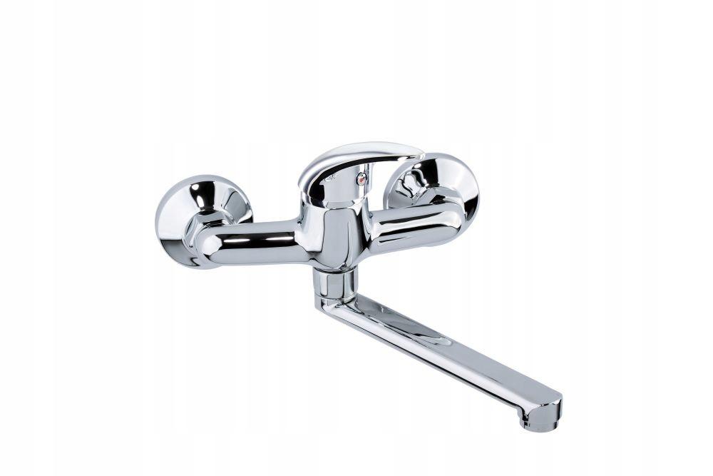 VALVEX Bateria umywalkowa Valvex Alba ścienna dwuotworowa chrom