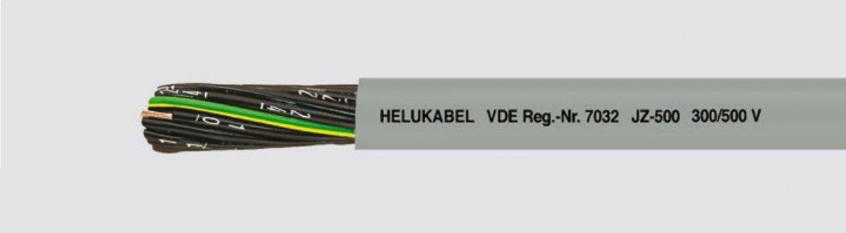 HELUKABEL Przewód sterowniczy JZ-500 5G10 500V żyły czarne, numerowane