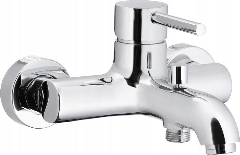 Bateria wannowa ścienna ARMATURA KRAKÓW MOZA 1-uchwyt. 2-otworowa czarna