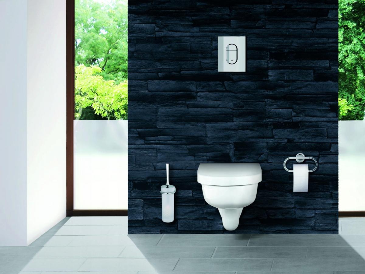Przycisk uruchamiający GROHE Arena Cosmopolitan do WC chrom 156x197x10 mm