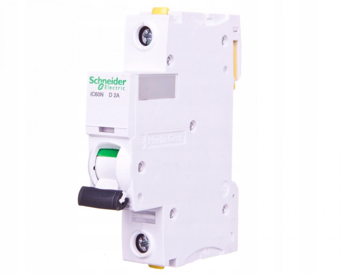 SCHNEIDER ELECTRIC Wyłącznik nadprądowy iC60N-D2-1 D 2A 1-biegunowy