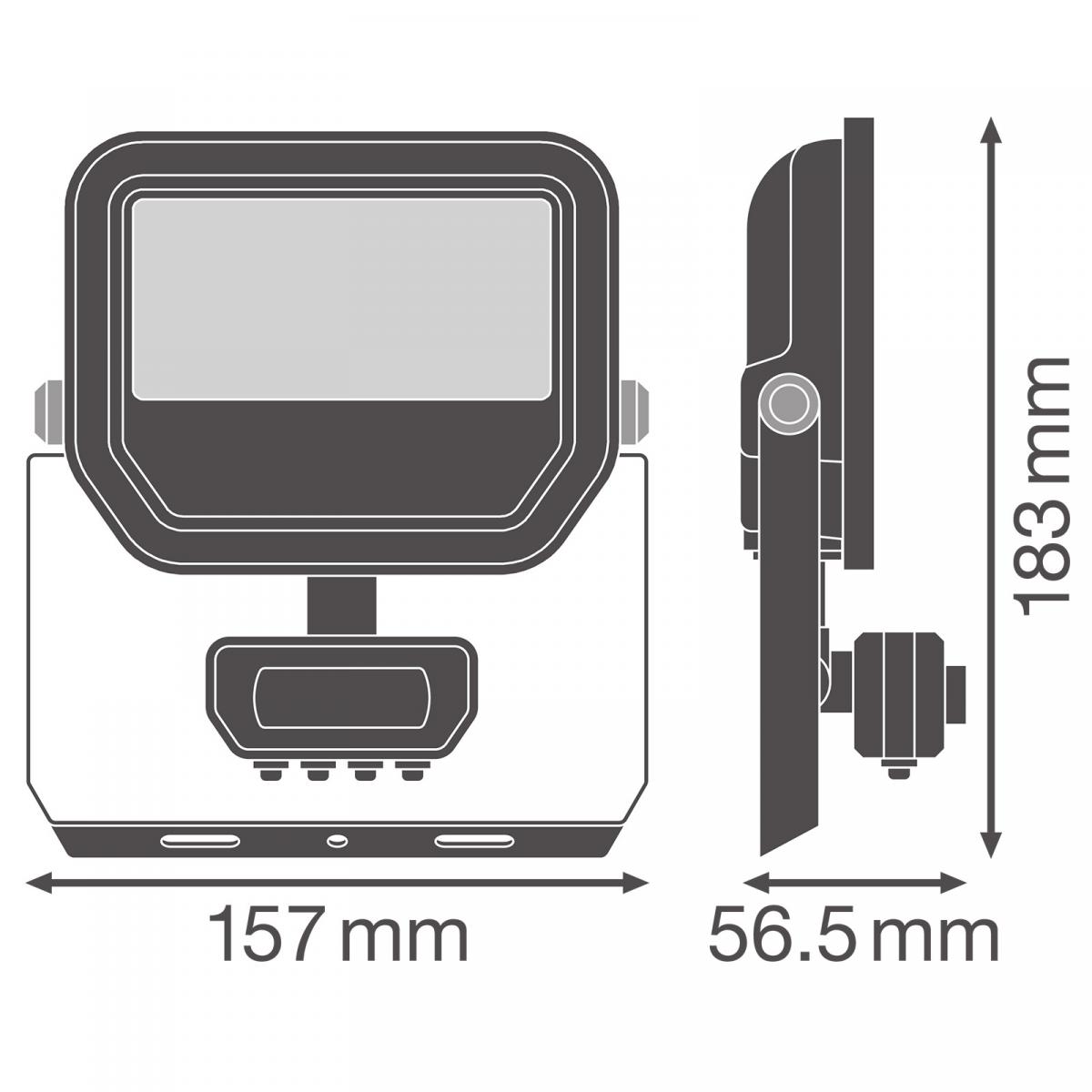 Naświetlacz Floodlight 20 SN P 17W 2K4LM 830 PSSY100 BK Naświetlacz z elast