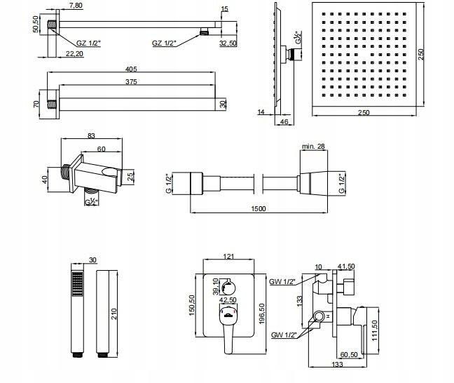 INVENA ZEST PODTYN Z BAT PODTYNK 2F GLAMOUR CHROM INVENA TREND