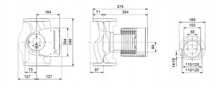 Grundfos Pompa obiegowa MAGNA3 50-60 F 1x230 V 48h