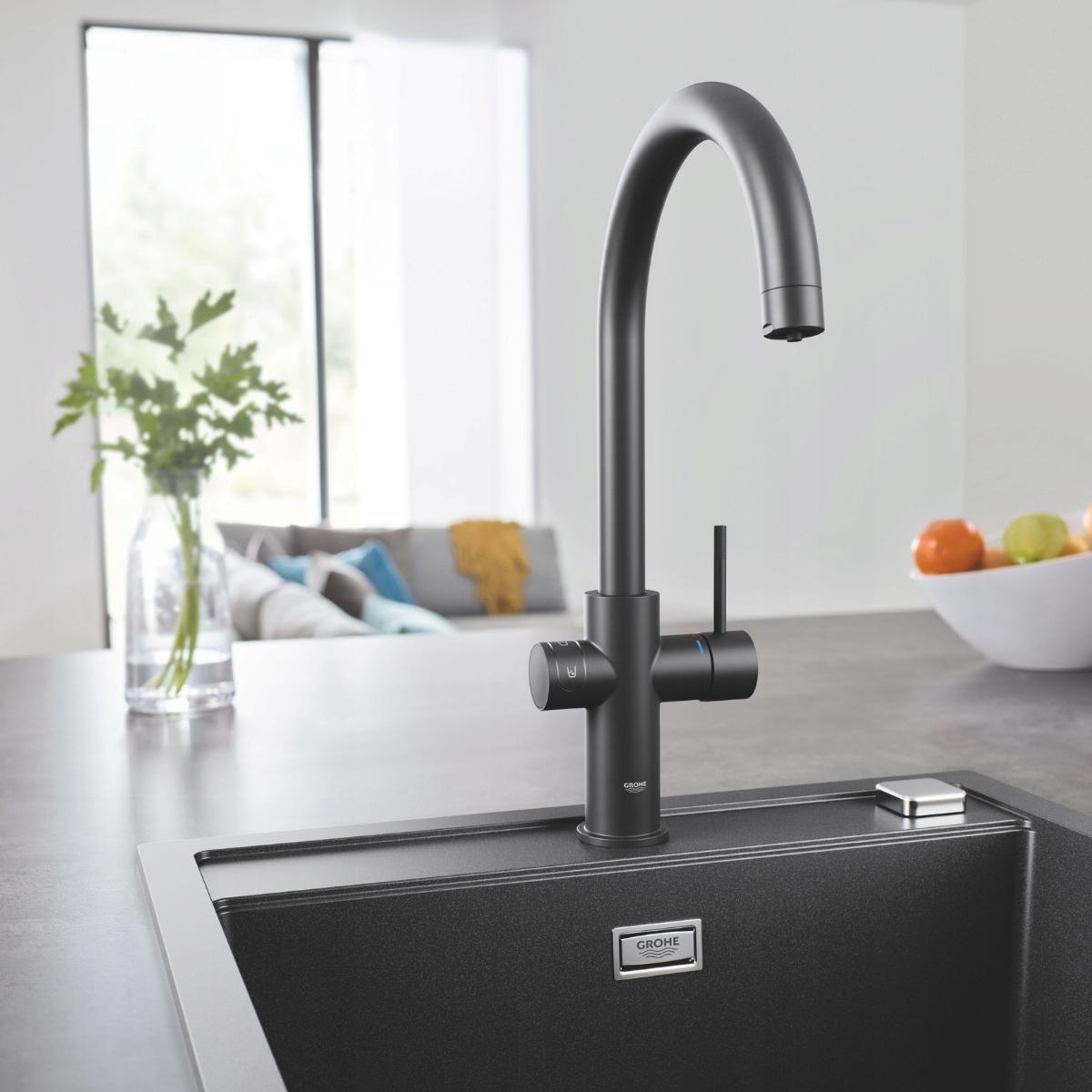 GROHE Zestaw startowy GROHE Blue Home aksamitna czerń