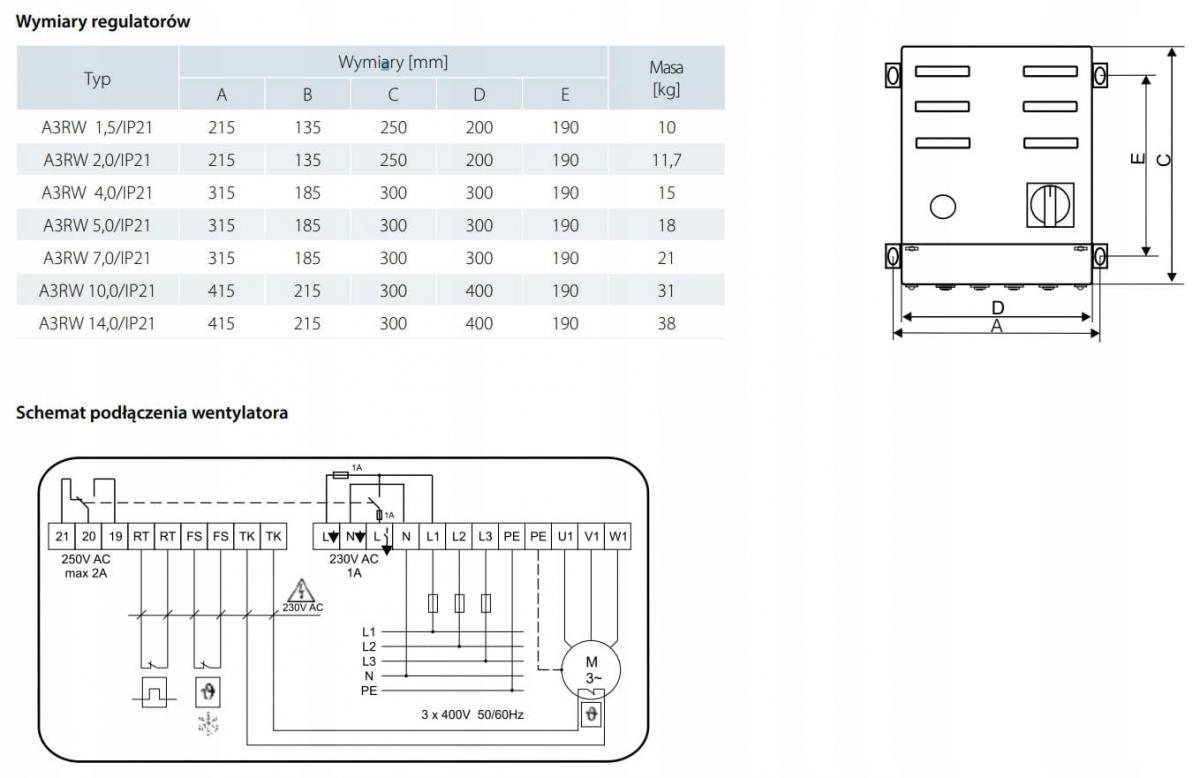 BREVE Regulator A3RW 4.0/1/S/IP 21
