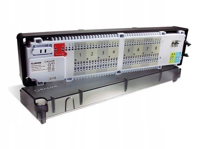 SALUS Listwa centralna ogrzewania podłogowego przewodowa 8-strefowa KL08NSB