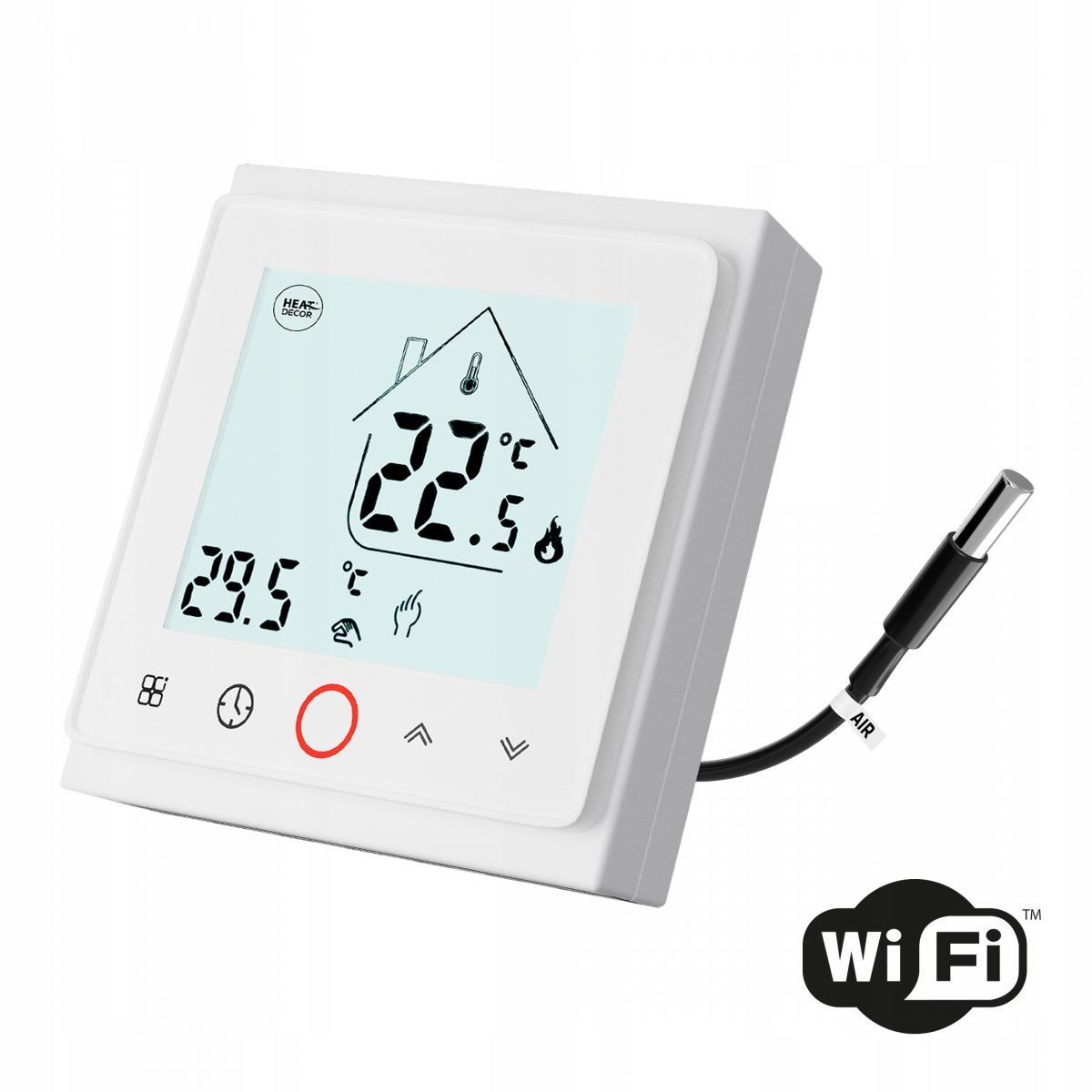 HEAT DECOR Termostat programowalny HD-T500.W z komunikacją Wi-Fi - biały