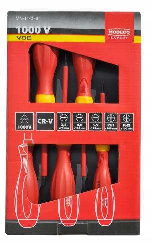 KPL. WKRĘTAKÓW IZOLOWANYCH 6 SZT. 1000V VDE [EXPERT]