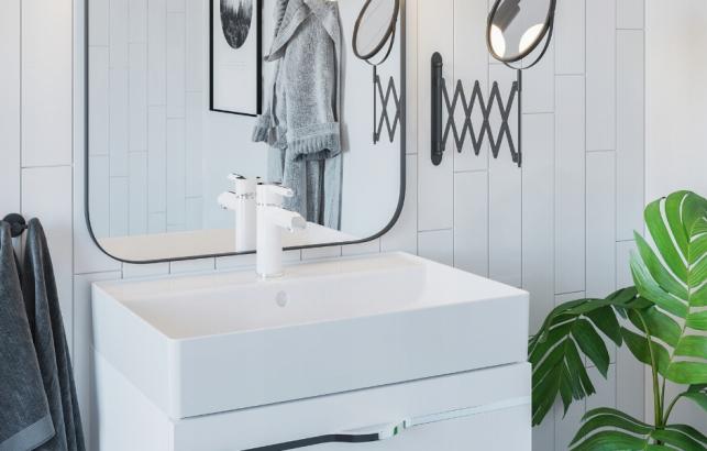 Bateria umywalkowa stojąca ARMATURA KRAKÓW BARYT 1-otw. mosiężna chrom