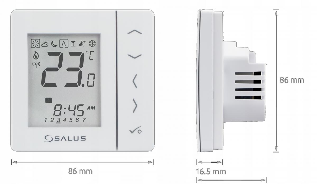 Regulator temp przewodowy, podtynk,cyfrowy dobowy AFRISO EXPERT NSB VS35W